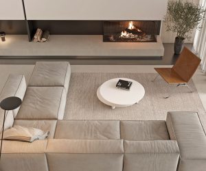 beige sectional sofa