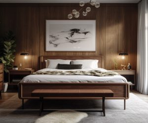 mid century modern bedroom inspiration