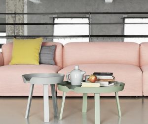 pastel color round living room tables for sale online scandinavian furniture ideas designer cocktail tables with lipped edge where to buy authentic Muuto furniture colorful